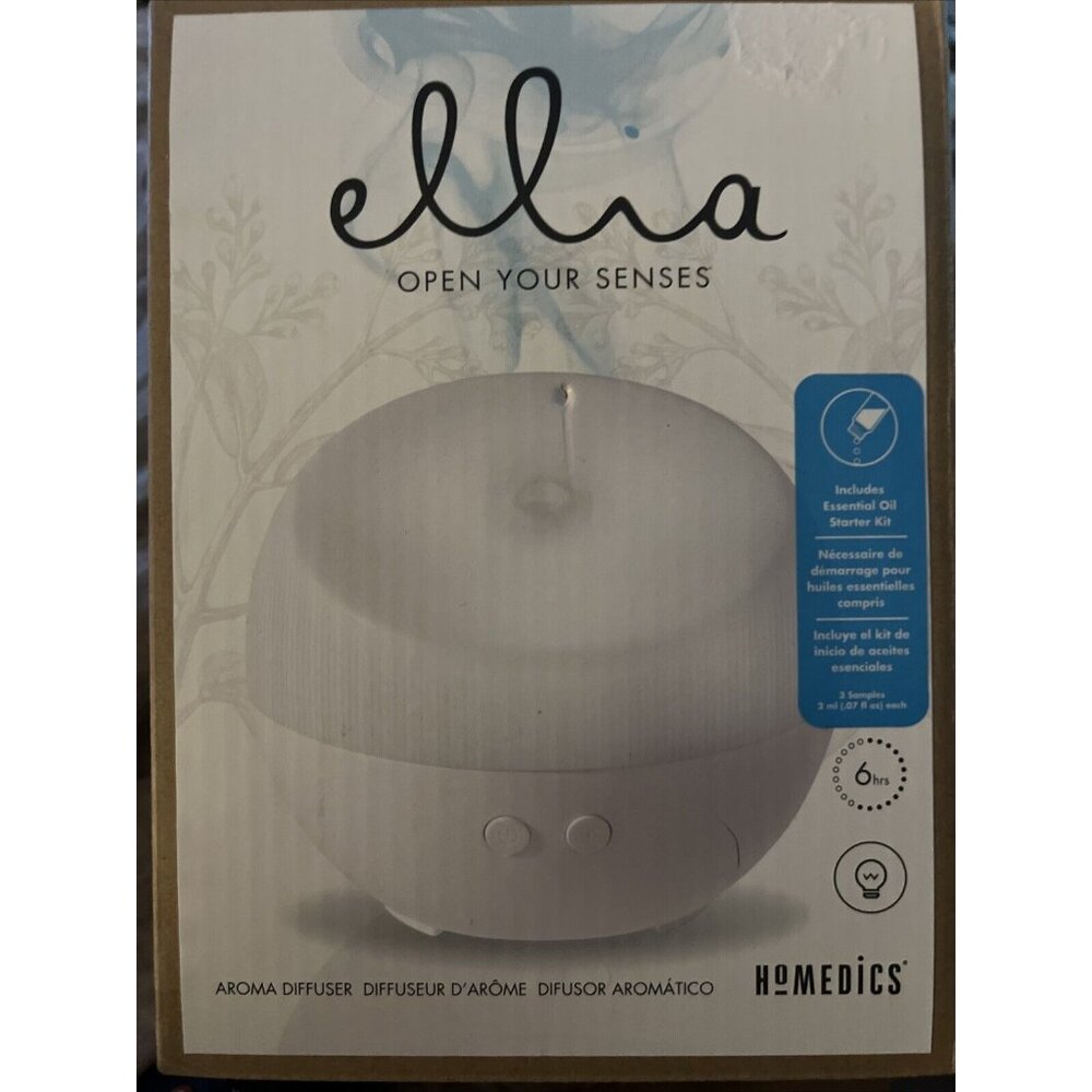 NEW Ellia Aroma Diffuser  by HoMedics ~ Color Changing Lights